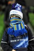 18 December 2010; Leinster supporter Michael Ward, aged 11, from Belssington, Co. Wicklow, at the Leinster v ASM Clermont Auvergne, Heineken Cup Pool 2, Round 4, game. Aviva Stadium, Lansdowne Road, Dublin. Picture credit: Matt Browne / SPORTSFILE