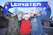 18 December 2010; Leinster supporters, from left, Niall Connolly, Adam O'Brien, and Gary Harney, all from Naas, Co. Kildare, at the Leinster v ASM Clermont Auvergne, Heineken Cup Pool 2, Round 4, game. Aviva Stadium, Lansdowne Road, Dublin. Picture credit: Brendan Moran / SPORTSFILE