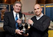 18 December 2010; Kevin Fitzpatrick, Leinster Branch President, and Tony Owens with the Conaill Owens Cup for the Leinster U-21 1st Division during the Newstalk Provincial Towns and Metropolitan Cup Draws. Heineken Cup Pool 2, Round 4, Leinster v ASM Clermont Auvergne, Aviva Stadium, Lansdowne Road, Dublin. Photo by Sportsfile