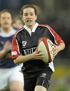 18 December 2010; Hannagh Mulcahy, captain, Kildare Under 15 Girls, in action against Portlaoise RFC Under 15 Girls, during half-time in the game. Heineken Cup Pool 2, Round 4, Leinster v ASM Clermont Auvergne, Aviva Stadium, Lansdowne Road, Dublin. Photo by Sportsfile