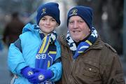 18 December 2010; Leinster supporters Eoghan, left, and Paul Heavey, from Slane, Co. Meath, at the Leinster v ASM Clermont Auvergne, Heineken Cup Pool 2, Round 4, game. Aviva Stadium, Lansdowne Road, Dublin. Photo by Sportsfile