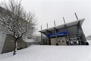 21 December 2010; A general view of Leopardstown Racecourse, covered in a thick blanket of snow, ahead of the Christmas Racing Festival. Leopardstown Racecourse, Leopardstown, Dublin. Picture credit: Brian Lawless / SPORTSFILE