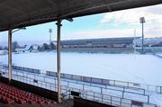 22 December 2010; A general view of Ravenhill under a 6&quot; blanket of snow as the &quot;Big Freeze&quot; continues to cause ground staff major problems ahead of Ulster's Celtic League Christmas clash against Leinster on the 27th of December. Ravenhill Park, Belfast. Picture credit: John Dickson / SPORTSFILE