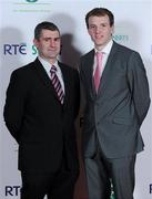 22 December 2010; Former Tipperary hurling manager Liam Sheedy, left, with Lar Corbett on arrival at the RTÉ Sports Awards. RTÉ Sports Awards 2010, RTÉ Television Centre, Donnybrook, Dublin. Picture credit: Brendan Moran / SPORTSFILE