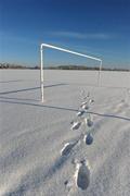 25 December 2010; Snow covered pitches at the 15 Acres on Christmas Day. Acres Road, Phoenix Park, Dublin. Picture credit: Ray McManus / SPORTSFILE