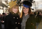 28 December 2010; Amy, left, and Susan Walsh from Kill, Co. Kildare, enjoy the races. Leopardstown Christmas Racing Festival 2010, Leopardstown Racecourse, Leopardstown, Dublin. Picture credit: Barry Cregg / SPORTSFILE