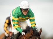 28 December 2010; Kempes, with Tony McCoy up, in action during The Lexus Steeplechase. Leopardstown Christmas Racing Festival 2010, Leopardstown Racecourse, Leopardstown, Dublin. Picture credit: Barry Cregg / SPORTSFILE
