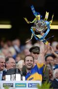 4 September 2016; Kieran Bergin of Tipperary lifts the trophy following his team's victory in the GAA Hurling All-Ireland Senior Championship Final match between Kilkenny and Tipperary at Croke Park in Dublin. Photo by Seb Daly/Sportsfile