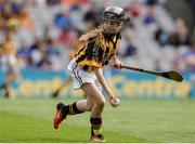 4 September 2016; Sophie Bermingham, Rathcoyle NS, Rathdangan, Kiltegan, Wicklow, representing Kilkenny, in action during the INTO Cumann na mBunscol GAA Respect Exhibition Go Games at the GAA Hurling All-Ireland Senior Championship Final match between Kilkenny and Tipperary at Croke Park in Dublin. Photo by Seb Daly/Sportsfile