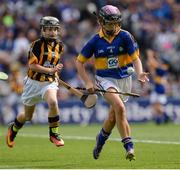 4 September 2016; Anna Geary, Ballygarvan NS, Ballygarvan, Cork, representing Tipperary, in action during the INTO Cumann na mBunscol GAA Respect Exhibition Go Games at the GAA Hurling All-Ireland Senior Championship Final match between Kilkenny and Tipperary at Croke Park in Dublin. Photo by Seb Daly/Sportsfile