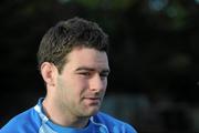 29 December 2010; Leinster's Fergus McFadden speaking during Leinster Rugby Media briefing and training. Thornfields, UCD, Dublin. Picture credit: Brian Lawless / SPORTSFILE