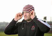 29 December 2010; Ulster's Tim Barker after a press conference ahead of their Celtic League match against Munster. Newforge Training Centre, Belfast. Picture credit: Oliver McVeigh / SPORTSFILE