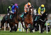 29 December 2010; Gormanstown Cuckoo, with Robbie Power up, centre, and Canaly, with Paddy Flood up, right, during The paddypower.com Android App Maiden Hurdle. Leopardstown Christmas Racing Festival 2010, Leopardstown Racecourse, Leopardstown, Dublin. Picture credit: Stephen McCarthy / SPORTSFILE