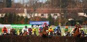 29 December 2010; Stewarts House, with Paddy Flood up, centre, during The Paddy Power Steeplechase. Leopardstown Christmas Racing Festival 2010, Leopardstown Racecourse, Leopardstown, Dublin. Picture credit: Stephen McCarthy / SPORTSFILE