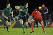 27 December 2010; Ian Keatley, Connacht, in action against Barry Murphy, Munster. Celtic League, Connacht v Munster, Sportsground, Galway. Picture credit: Diarmuid Greene / SPORTSFILE
