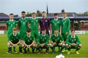 6 September 2016; The Republic of Ireland team before the U17 International Friendly match between Republic of Ireland and Turkey at Turners Cross in Cork. Photo by Eóin Noonan/Sportsfile