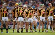 4 September 2016; Kilkenny players during the national anthem during the GAA Hurling All-Ireland Senior Championship Final match between Kilkenny and Tipperary at Croke Park in Dublin. Photo by Cody Glenn/Sportsfile