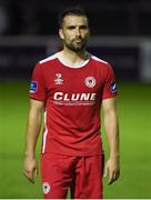 6 August 2016; A dejected Christy Fagan of St Patrick's Athletic following the SSE Airtricity League Premier Division match between St Patrick's Athletic and Bray Wanderers at Richmond Park in Dublin. Photo by David Fitzgerald/Sportsfile