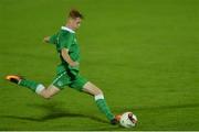 6 September 2016; Glen McAuley of Republic of Ireland advances on the ball during the U17 International Friendly match between Republic of Ireland and Turkey at Turners Cross in Cork. Photo by Eóin Noonan/Sportsfile