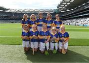 4 September 2016; The Tipperary team, back row, left to right, Anna Geary, Ballygarvan NS, Ballygarvan, Cork, Kathlyn Stack, Scoil Muire Gan Smál, Lixnaw, Kerry, Laoise Mimnagh, Gaelscoil Uí Fhiaich, Maigh Nuad, Kildare, Ava Maloney, Shinrone NS, Shinrone, Birr, Offaly, front row, left to right, , Chloe Hughes, Scoil Maelruain Senior, Tallaght, Dublin, Lauren Healy, Ballinakill NS, Ballinakill, Laois, Saoirse Ní Bhraonáin, Gaelscoil Bharra, Cabrach, Dublin, Martha Walsh, St Teresa’s PS, Lurgan, Armagh, Sophia Erskine, St Anne's PS, Finaghy, Antrim, Alex Connole, St Joseph's NS, Ballybrown, Clarina, Limerick, ahead of the GAA Hurling All-Ireland Senior Championship Final match between Kilkenny and Tipperary at Croke Park in Dublin. Photo by Daire Brennan/Sportsfile