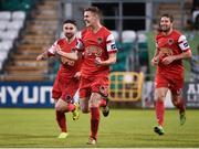 9 September 2016; Garry Buckley of Cork City celebrates after scoring his side's second goal during the Irish Daily Mail FAI Cup Quarter-Final match between Shamrock Rovers and Cork City at Tallaght Stadium in Tallaght, Co Dublin. Photo by David Maher/Sportsfile