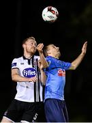 9 September 2016; Chris Shields of Dundalk in action against Cathal Brady of UCD during the Irish Daily Mail FAI Cup Quarter-Final match between UCD and Dundalk at the UCD Bowl in Belfield, Dublin. Photo by Ramsey Cardy/Sportsfile