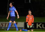 9 September 2016; UCD's Tomas Boyle, left, and Niall Corbet react after conceding their side's first goal of the game during the Irish Daily Mail FAI Cup Quarter-Final match between UCD and Dundalk at the UCD Bowl in Belfield, Dublin. Photo by Ramsey Cardy/Sportsfile