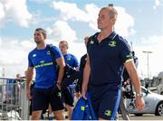 10 September 2016; Leinster senior coach Stuart Lancaster arrives ahead of the Guinness PRO12 Round 2 match between Glasgow Warriors and Leinster at Scotstoun Stadium in Glasgow, Scotland. Photo by Seb Daly/Sportsfile