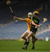 10 September 2016; David Kenny of Mayo in action against Stefan Kelly of Meath during the Bord Gáis Energy GAA Hurling All-Ireland U21 Championship B Final match between Meath and Mayo at Semple Stadium in Thurles, Co Tipperary. Photo by Ray McManus/Sportsfile