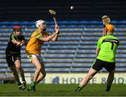10 September 2016; Stefan Kelly of Meath shoots past the Mayo goalkeeper Martin Parsons and James Lyons of Mayo only to hit a post during the Bord Gáis Energy GAA Hurling All-Ireland U21 Championship B Final match between Meath and Mayo at Semple Stadium in Thurles, Co Tipperary. Photo by Ray McManus/Sportsfile