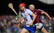 10 September 2016; DJ Foran of Waterford in action against Conor Jennings of Galway during the Bord Gáis Energy GAA Hurling All-Ireland U21 Championship Final match between Galway and Waterford at Semple Stadium in Thurles, Co Tipperary. Photo by Brendan Moran/Sportsfile