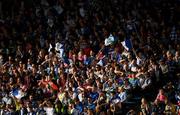 10 September 2016; Waterford supporters, amongst the 14,410 attendance, celebrate a first half score during the Bord Gáis Energy GAA Hurling All-Ireland U21 Championship Final match between Galway and Waterford at Semple Stadium in Thurles, Co Tipperary. Photo by Ray McManus/Sportsfile