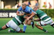 10 September 2016; Stuart Olding of Ulster is tackled by Marco Lazzaroni, right, and Nicola Quaglio of Benetton Treviso during the Guinness PRO12 Round 2 match between Benetton Treviso and Ulster at the Stadio Monigo in Treviso, Italy. Photo by Roberto Bregani/Sportsfile