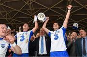 10 September 2016; Patrick Curran and Adam Farrell of Waterford lift the James Nowlan Cup after winning the Bord Gáis Energy GAA Hurling All-Ireland U21 Championship Final match between Galway and Waterford at Semple Stadium in Thurles, Co Tipperary. Photo by Ray McManus/Sportsfile