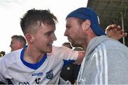 10 September 2016; Patrick Curran of Waterford celebrates with Waterford senior hurling selector Dan Shanahan, right, after the Bord Gáis Energy GAA Hurling All-Ireland U21 Championship Final match between Galway and Waterford at Semple Stadium in Thurles, Co Tipperary. Photo by Brendan Moran/Sportsfile
