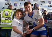 10 September 2016; Patrick Curran of Waterford is presented with the Bord Gáis Energy Man of the Match by Leah Spillane, from Stratford, Co. Wicklow, after the Bord Gáis Energy GAA Hurling All-Ireland U21 Championship Final match between Galway and Waterford at Semple Stadium in Thurles, Co Tipperary. Photo by Brendan Moran/Sportsfile