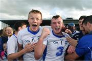 10 September 2016; Shane Bennett, left, and Míchéal Harney of Waterford celebrate with supporters after winning the Bord Gáis Energy GAA Hurling All-Ireland U21 Championship Final match between Galway and Waterford at Semple Stadium in Thurles, Co Tipperary. Photo by Ray McManus/Sportsfile