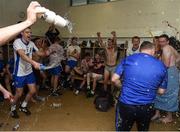 10 September 2016; Waterford manager Sean Power is doused with water by the players while celebrating their victory in the Bord Gáis Energy GAA Hurling All-Ireland U21 Championship Final match between Galway and Waterford at Semple Stadium in Thurles, Co Tipperary. Photo by Ray McManus/Sportsfile