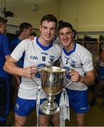 10 September 2016; Dermot Ryan, left and Conor Gleeson celebrate with the cup after the Bord Gáis Energy GAA Hurling All-Ireland U21 Championship Final match between Galway and Waterford at Semple Stadium in Thurles, Co Tipperary. Photo by Ray McManus/Sportsfile