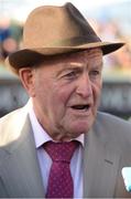 10 September 2016; Trainer Kevin Prendergast after sending out Awtaad to win the Clipper Logistics Boomerang Stakes at Leopardstown Racecourse in Dublin. Photo by Cody Glenn/Sportsfile