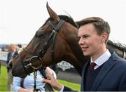 11 September 2016; Trainer Joseph O'Brien scored his first Group 1 winner with Intricately, ridden by his brother Donnacha in the Moyglare Stud Stakes during Irish Champion Weekend at The Curragh in Co. Kildare. Photo by Cody Glenn/Sportsfile