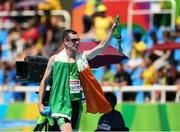 11 September 2016; Michael McKillop of Ireland celebrates after the Men's 1500m T37 Final at the Olympic Stadium during the Rio 2016 Paralympic Games in Rio de Janeiro, Brazil. Photo by Sportsfile