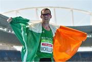 11 September 2016; Michael McKillop of Ireland celebrates after winning the Men's 1500m T37 Final at the Olympic Stadium during the Rio 2016 Paralympic Games in Rio de Janeiro, Brazil. Photo by Sportsfile