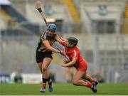 11 September 2016; Julie Ann Malone of Kilkenny in action against Pamela Hickey of Cork during the Liberty Insurance All-Ireland Senior Camogie Championship Final match between Cork and Kilkenny at Croke Park in Dublin. Photo by Eóin Noonan/Sportsfile