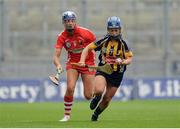 11 September 2016; Meighan Farrell of Kilkenny in action against Ashling Thompson during the Liberty Insurance All-Ireland Senior Camogie Championship Final match between Cork and Kilkenny at Croke Park in Dublin. Photo by Eóin Noonan/Sportsfile