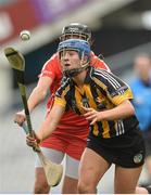 11 September 2016; Julie Ann Malone of Kilkenny in action against Gemma O'Connor of Cork during the Liberty Insurance All-Ireland Senior Camogie Championship Final match between Cork and Kilkenny at Croke Park in Dublin. Photo by Eóin Noonan/Sportsfile