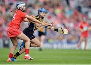 11 September 2016; Julie Ann Malone of Kilkenny in action against Meabh Cahalane of Cork during the Liberty Insurance All-Ireland Senior Camogie Championship Final match between Cork and Kilkenny at Croke Park in Dublin. Photo by Piaras Ó Mídheach/Sportsfile
