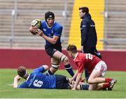 11 September 2016; Dan Egan of Leinster in action against Ben Daly of Munster during the U18 Clubs Interprovincial Series Round 2 match between Munster and Leinster at Thomond Park in Limerick. Photo by David Maher/Sportsfile