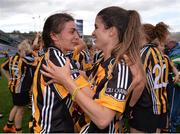 11 September 2016; Anna Farrell, left, and Davina Tobin of Kilkenny celebrate after the Liberty Insurance All-Ireland Senior Camogie Championship Final match between Cork and Kilkenny at Croke Park in Dublin. Photo by Piaras Ó Mídheach/Sportsfile