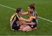 11 September 2016;Kilkenny's Anna Farrell, left, and Katie Power celebrate after the Liberty Insurance All-Ireland Senior Camogie Championship Final match between Cork and Kilkenny at Croke Park in Dublin. Photo by Piaras Ó Mídheach/Sportsfile